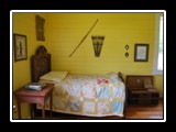 Bedroom in the home of Robert Louis Stevenson.